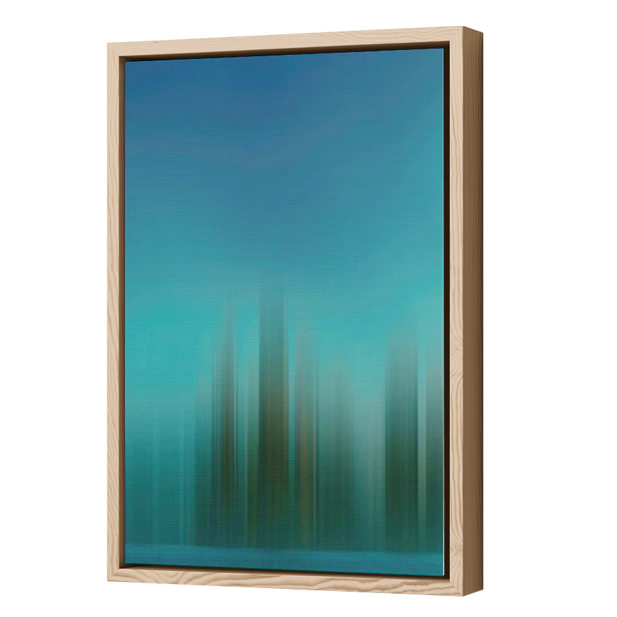 Thumbnail for Canvas - Wood Grain Floating Frame