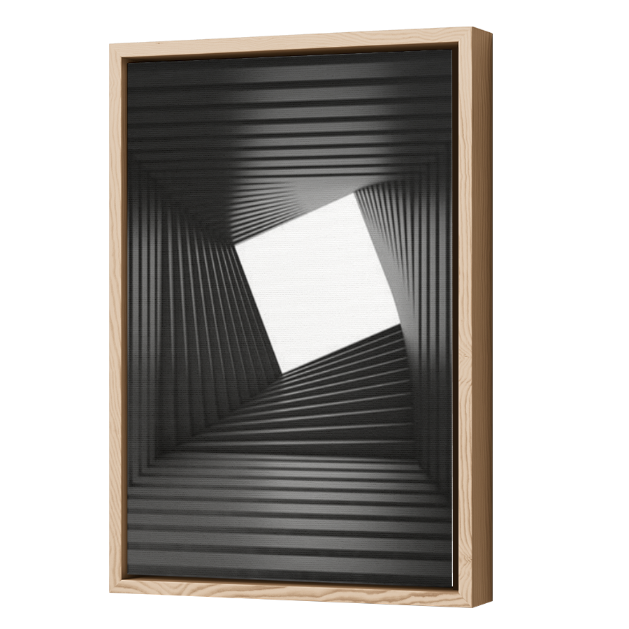 Thumbnail for Canvas - Wood Grain Floating Frame