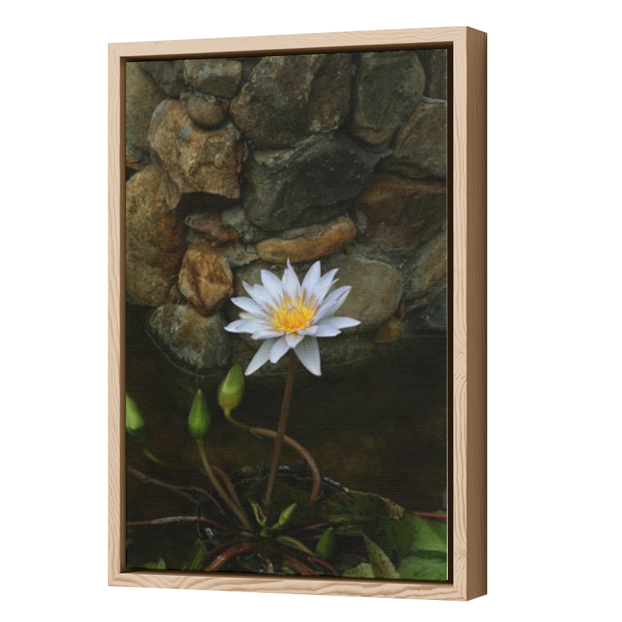 Thumbnail for Canvas - Wood Grain Floating Frame