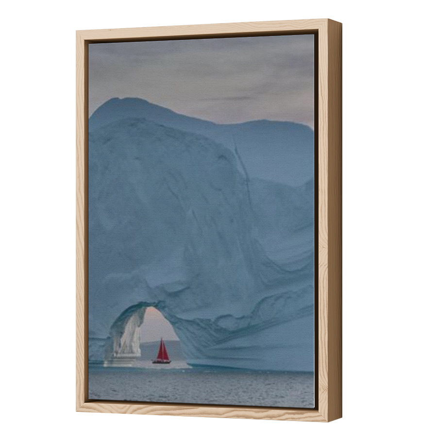 Thumbnail for Canvas - Wood Grain Floating Frame