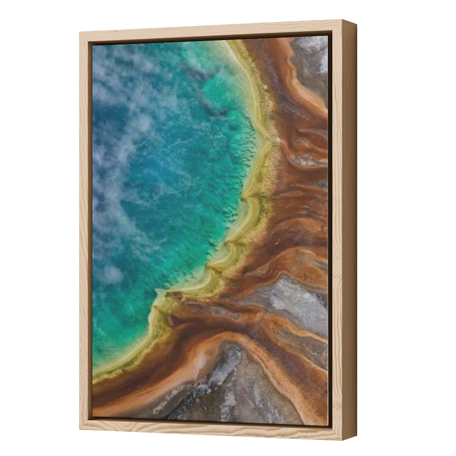 Thumbnail for Canvas - Wood Grain Floating Frame
