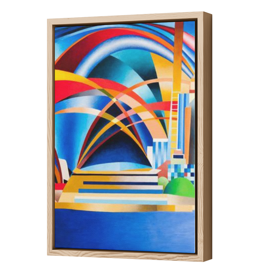 Thumbnail for Canvas - Wood Grain Floating Frame
