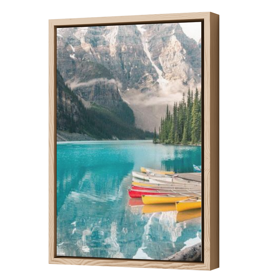 Thumbnail for Canvas - Wood Grain Floating Frame