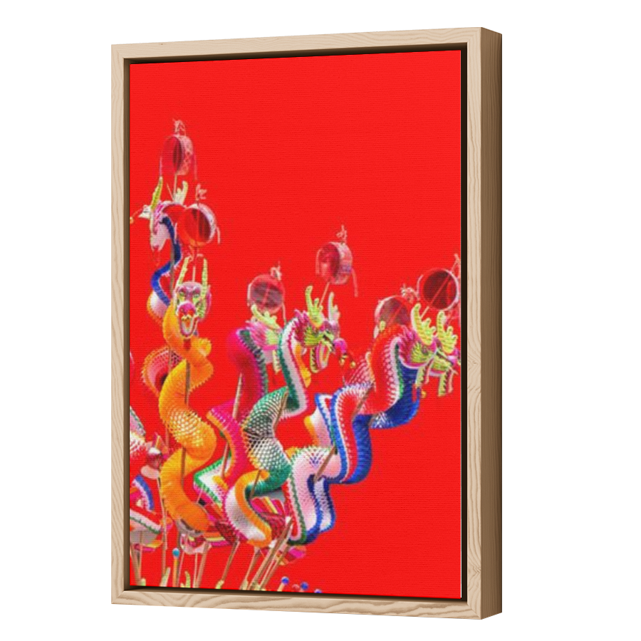 Thumbnail for Canvas - Wood Grain Floating Frame