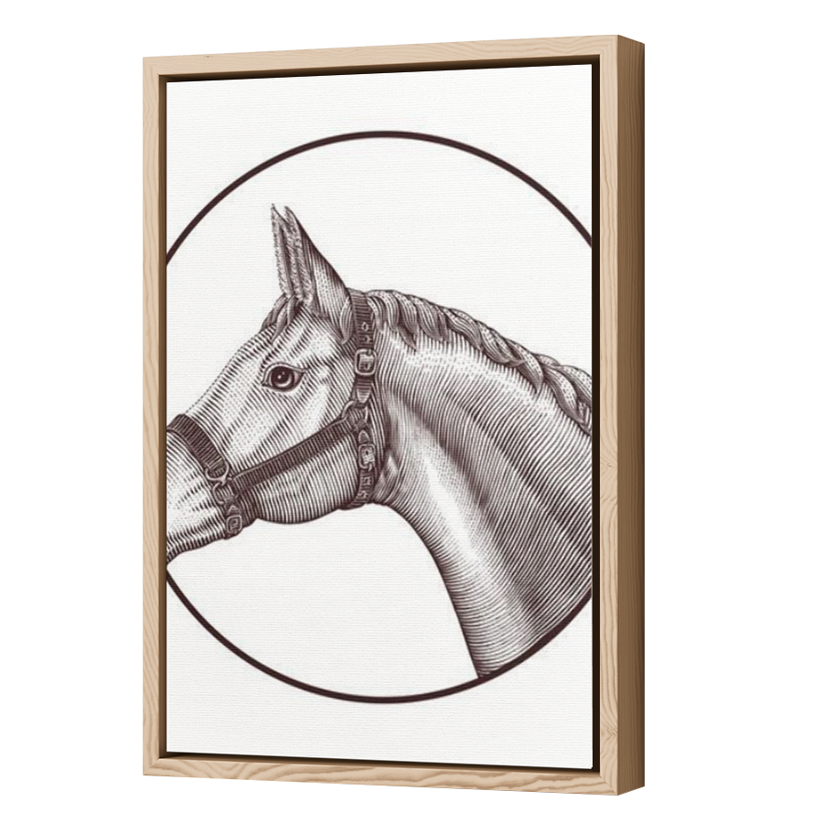 Thumbnail for Canvas - Wood Grain Floating Frame