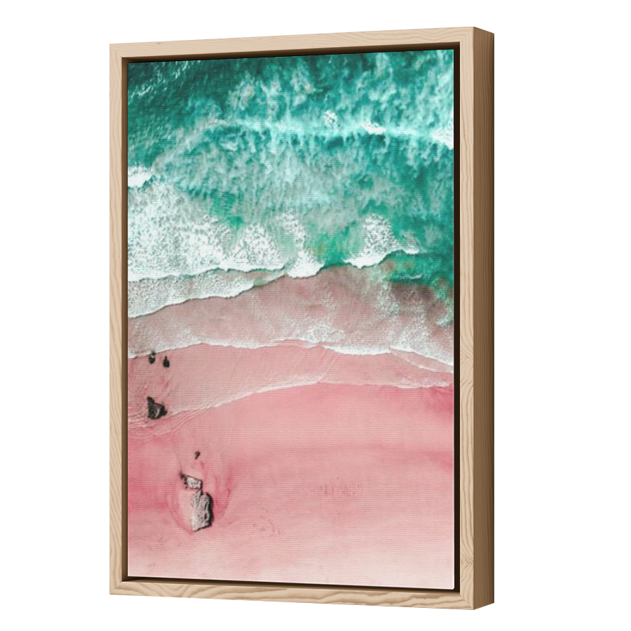 Thumbnail for Canvas - Wood Grain Floating Frame