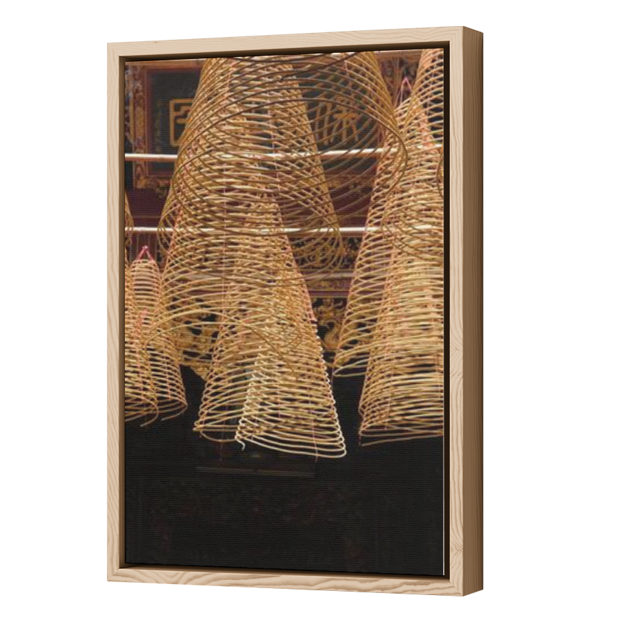 Thumbnail for Canvas - Wood Grain Floating Frame