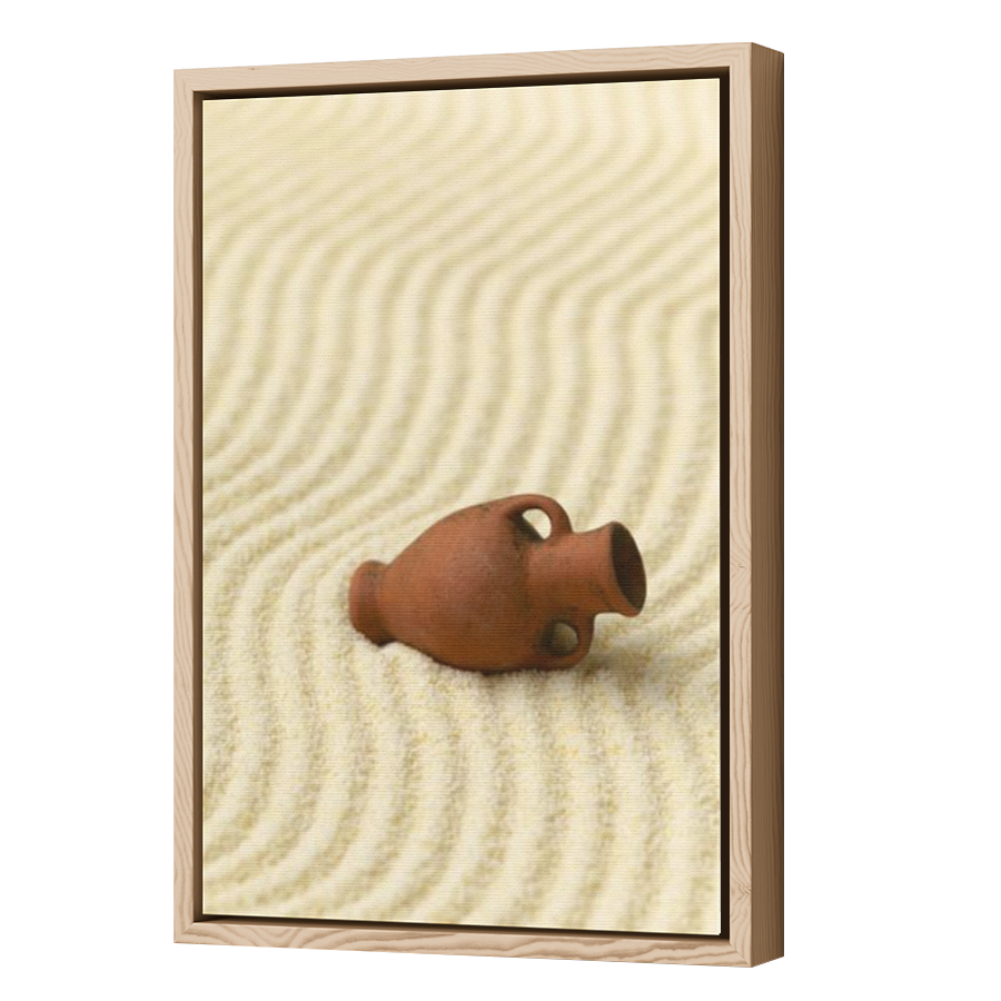 Thumbnail for Canvas - Wood Grain Floating Frame