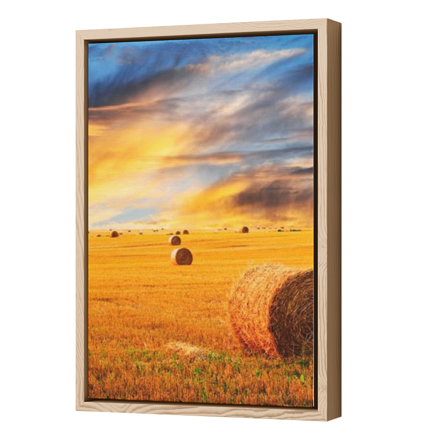 Thumbnail for Canvas - Wood Grain Floating Frame