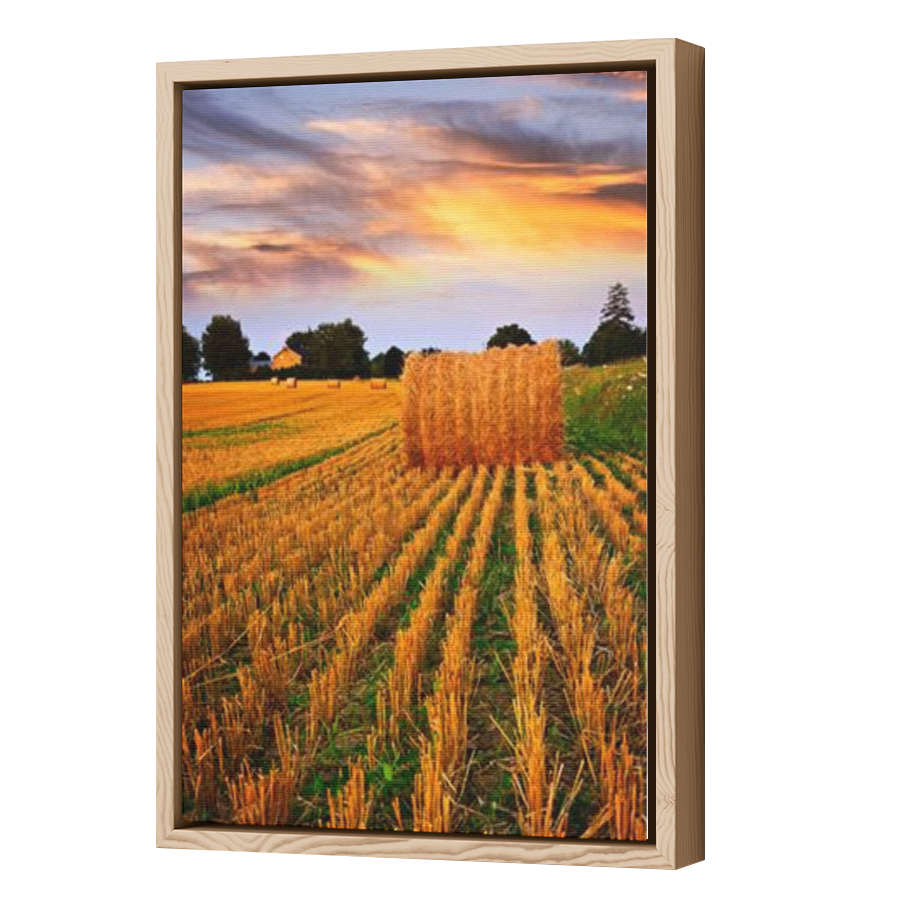 Thumbnail for Canvas - Wood Grain Floating Frame