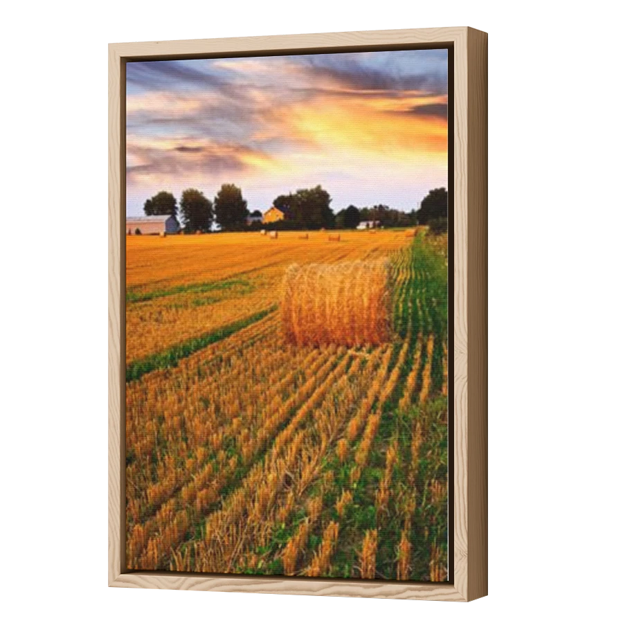 Thumbnail for Canvas - Wood Grain Floating Frame