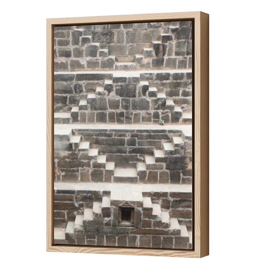 Thumbnail for Canvas - Wood Grain Floating Frame