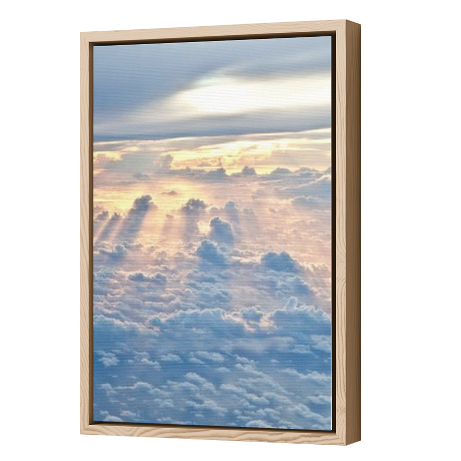 Thumbnail for Canvas - Wood Grain Floating Frame