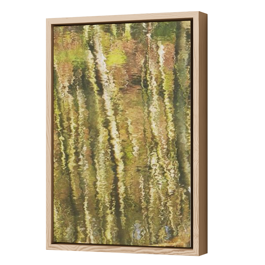 Thumbnail for Canvas - Wood Grain Floating Frame