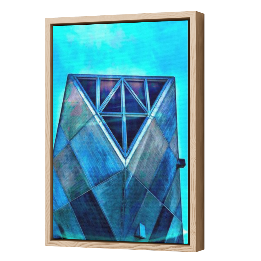 Thumbnail for Canvas - Wood Grain Floating Frame