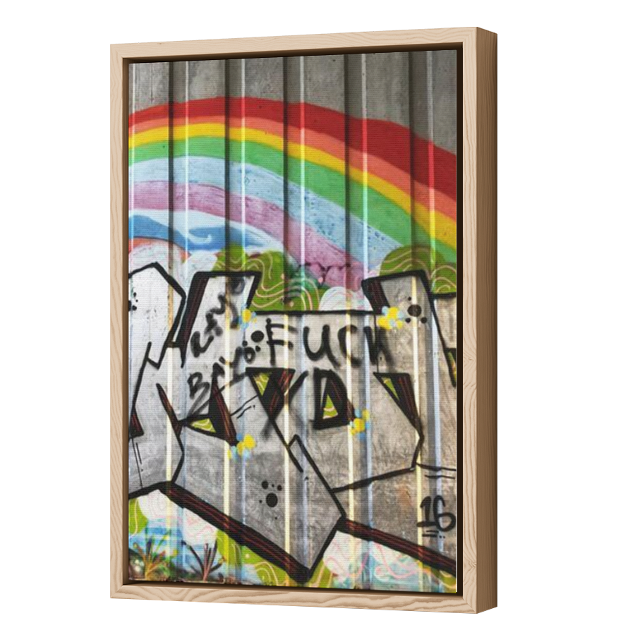 Thumbnail for Canvas - Wood Grain Floating Frame