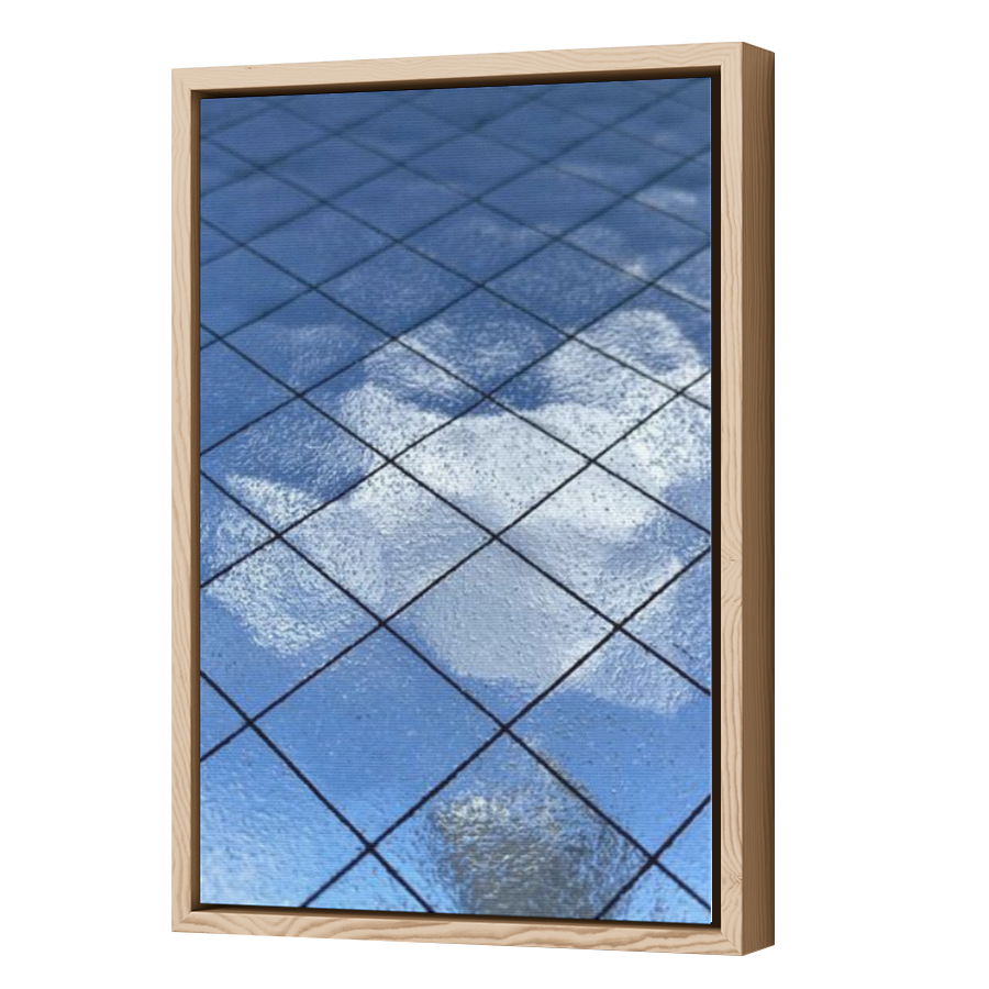 Thumbnail for Canvas - Wood Grain Floating Frame