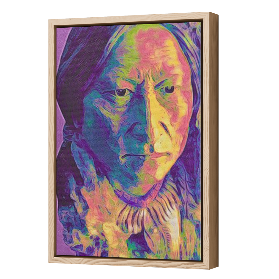 Thumbnail for Canvas - Wood Grain Floating Frame