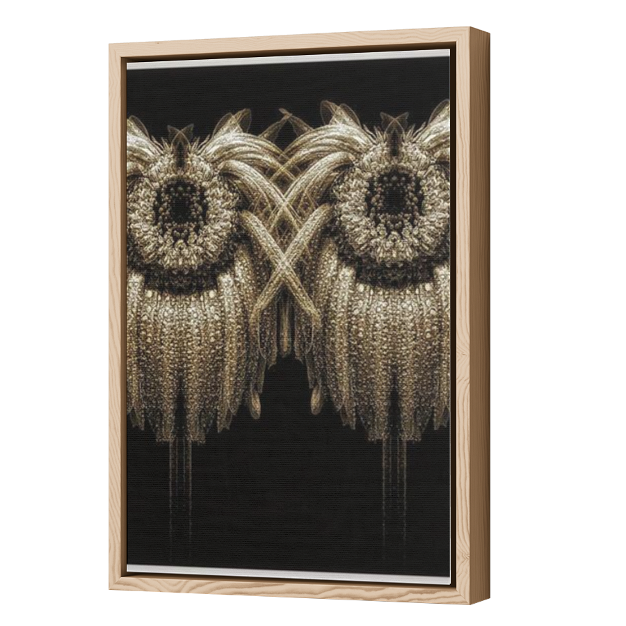 Thumbnail for Canvas - Wood Grain Floating Frame