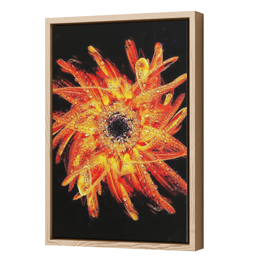 Thumbnail for Canvas - Wood Grain Floating Frame