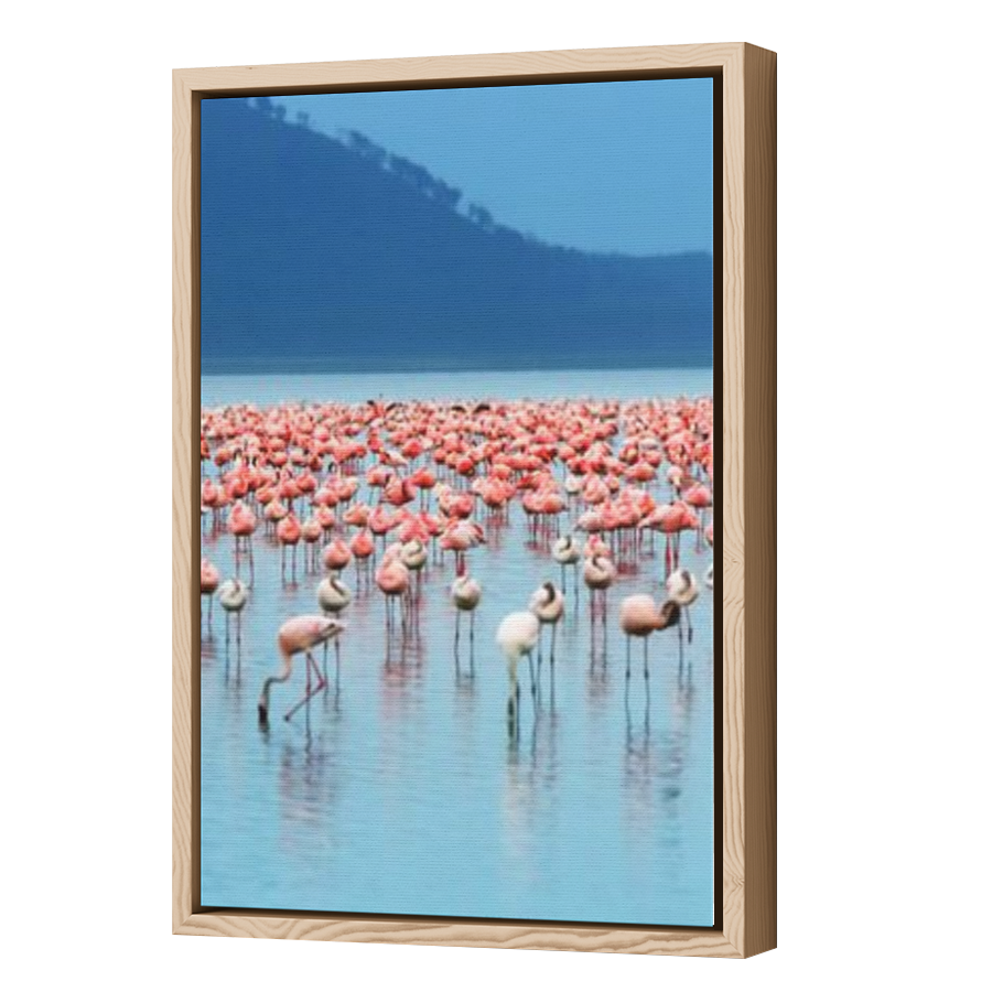 Thumbnail for Canvas - Wood Grain Floating Frame