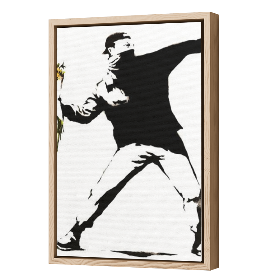 Thumbnail for Canvas - Wood Grain Floating Frame