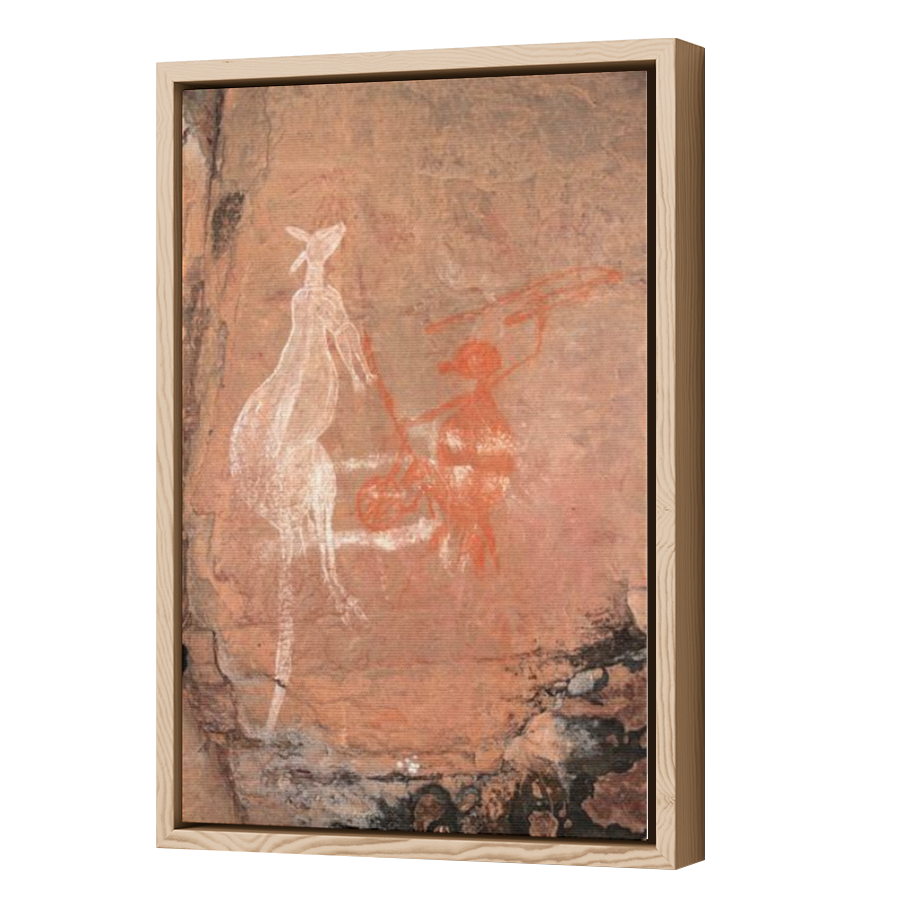 Thumbnail for Canvas - Wood Grain Floating Frame