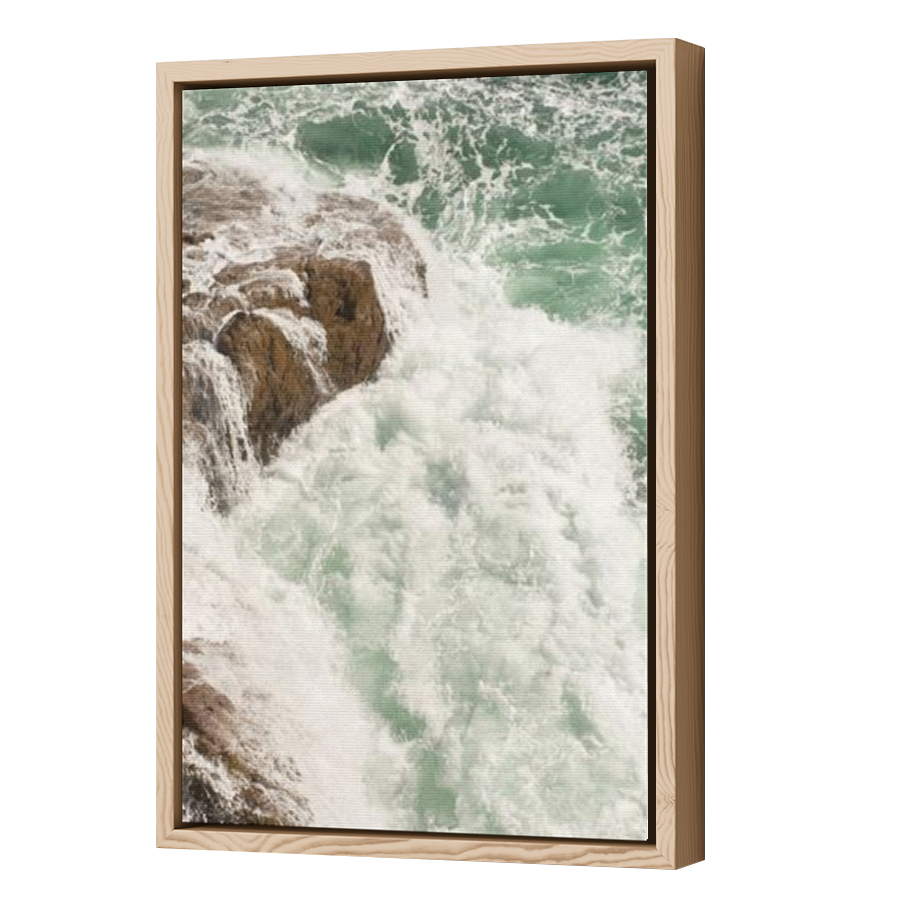 Thumbnail for Canvas - Wood Grain Floating Frame