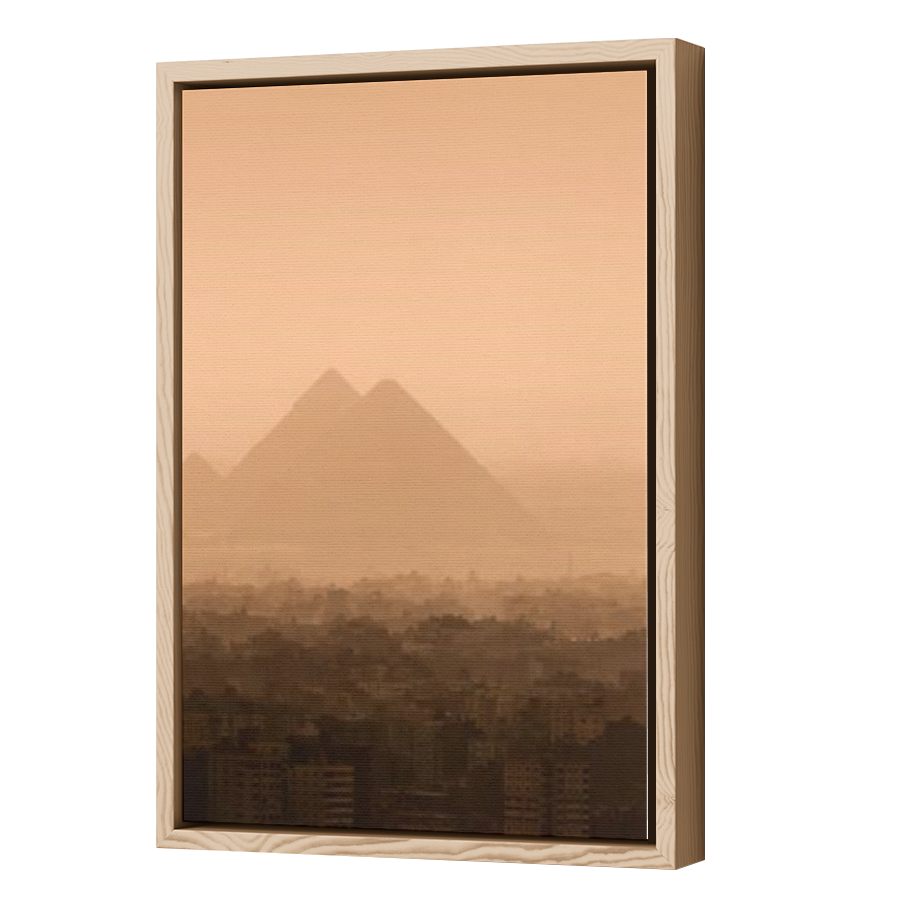 Thumbnail for Canvas - Wood Grain Floating Frame