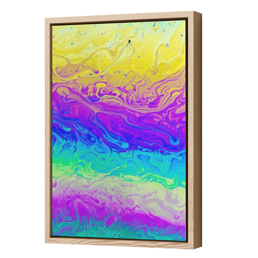 Thumbnail for Canvas - Wood Grain Floating Frame