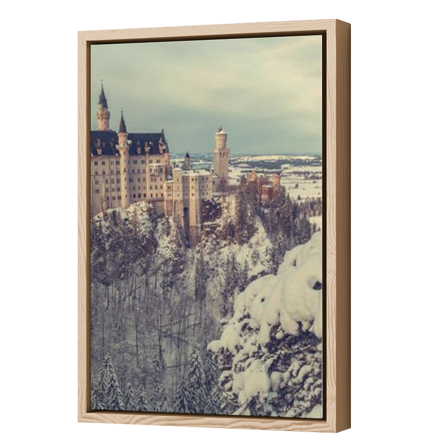 Thumbnail for Canvas - Wood Grain Floating Frame