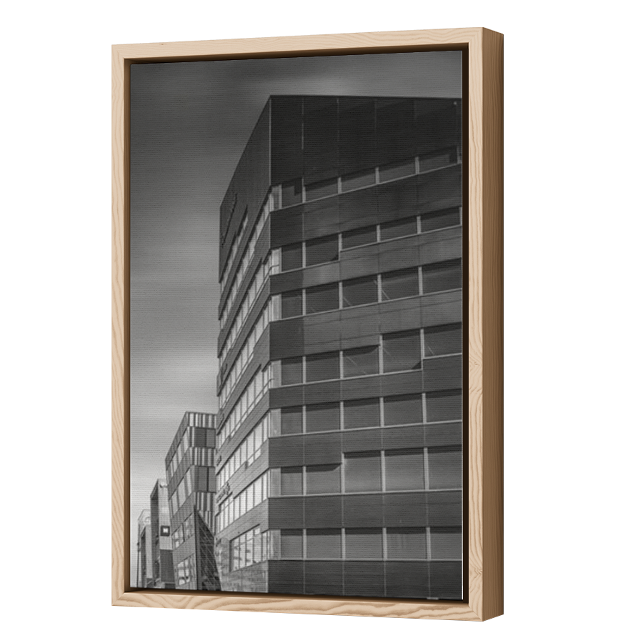 Thumbnail for Canvas - Wood Grain Floating Frame