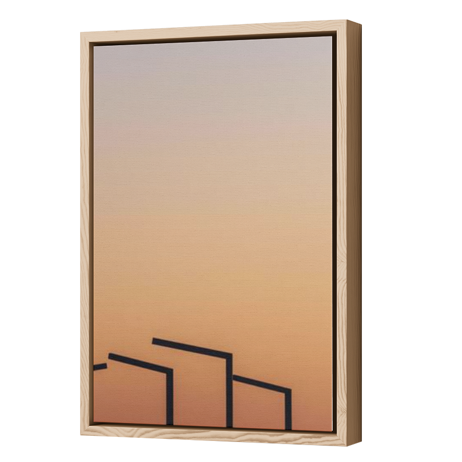 Thumbnail for Canvas - Wood Grain Floating Frame