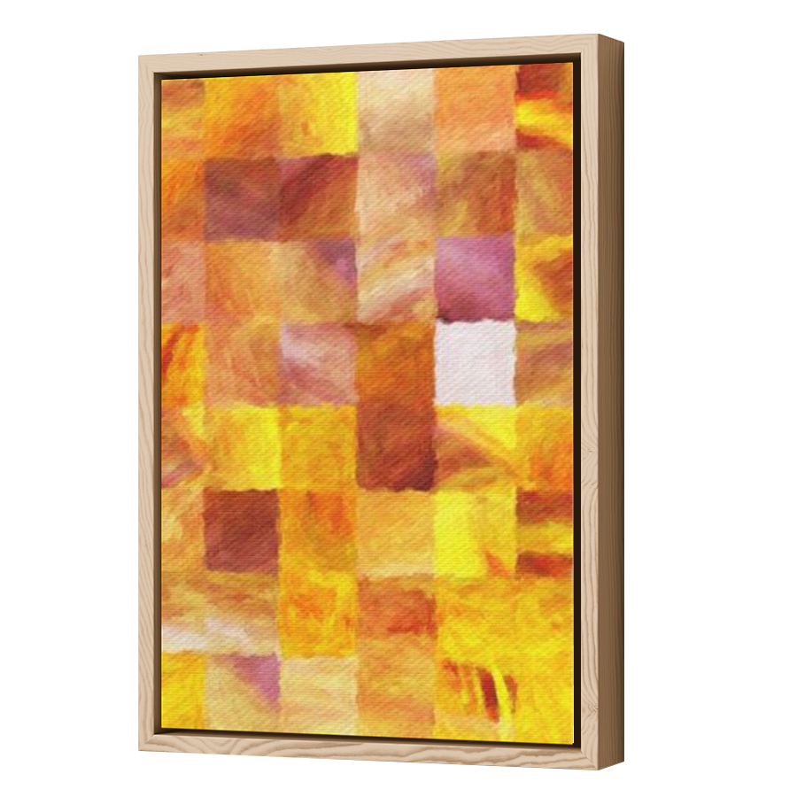 Thumbnail for Canvas - Wood Grain Floating Frame
