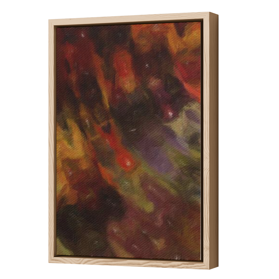 Thumbnail for Canvas - Wood Grain Floating Frame