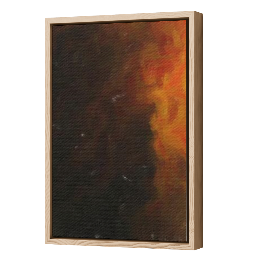 Thumbnail for Canvas - Wood Grain Floating Frame