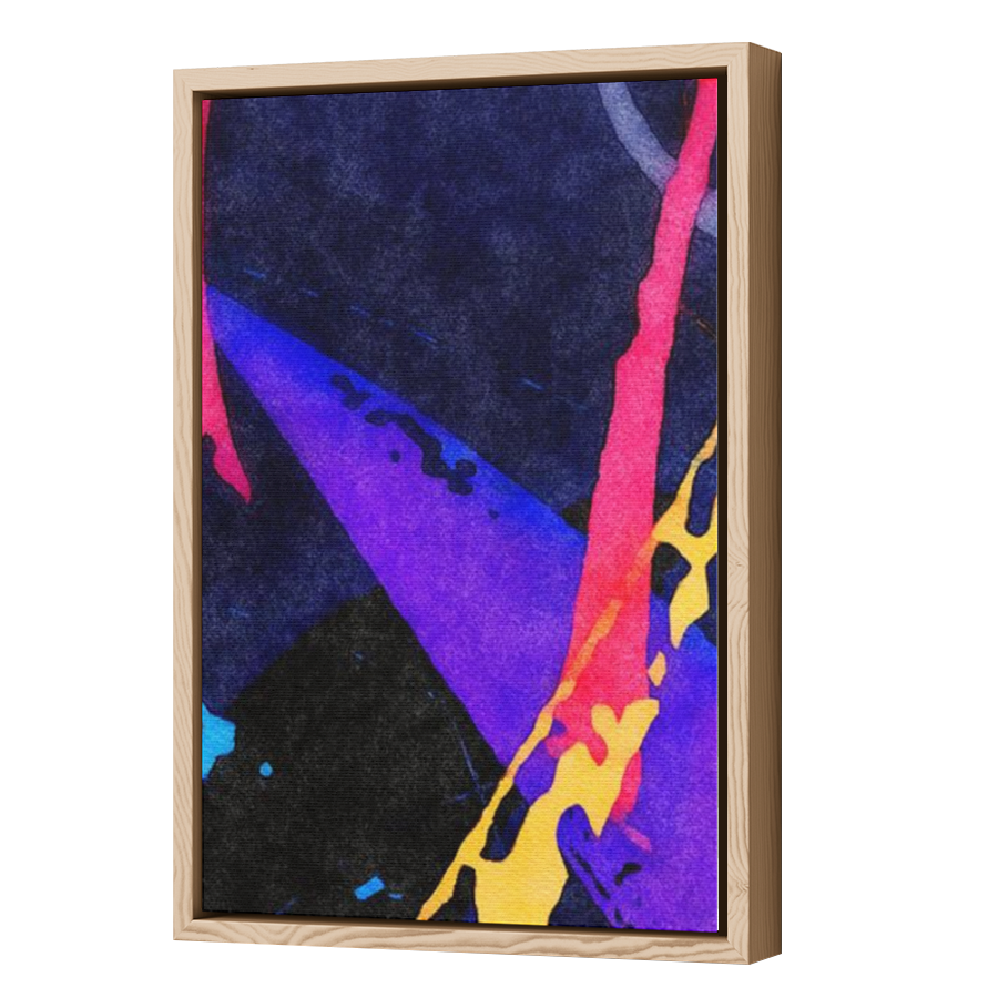 Thumbnail for Canvas - Wood Grain Floating Frame