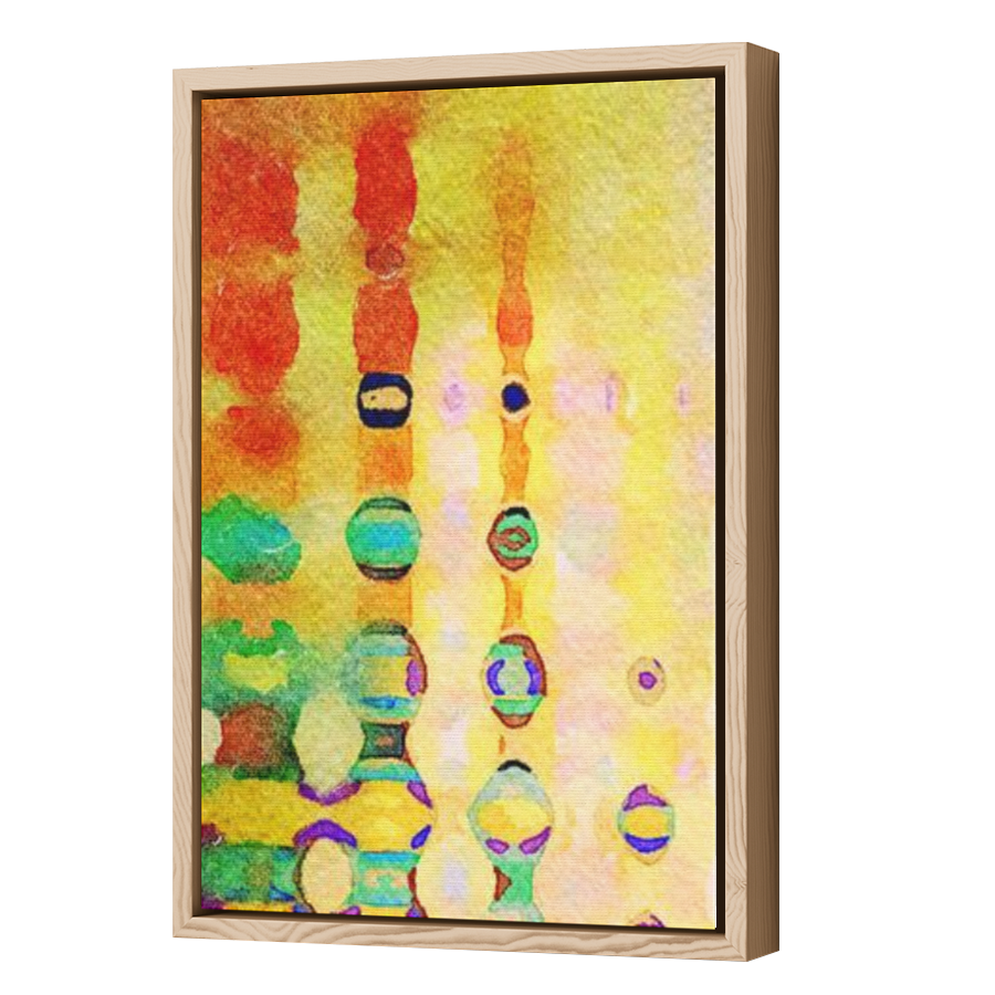 Thumbnail for Canvas - Wood Grain Floating Frame
