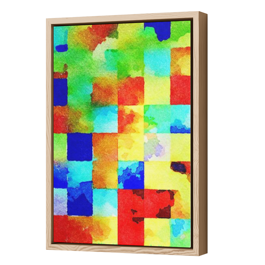Thumbnail for Canvas - Wood Grain Floating Frame