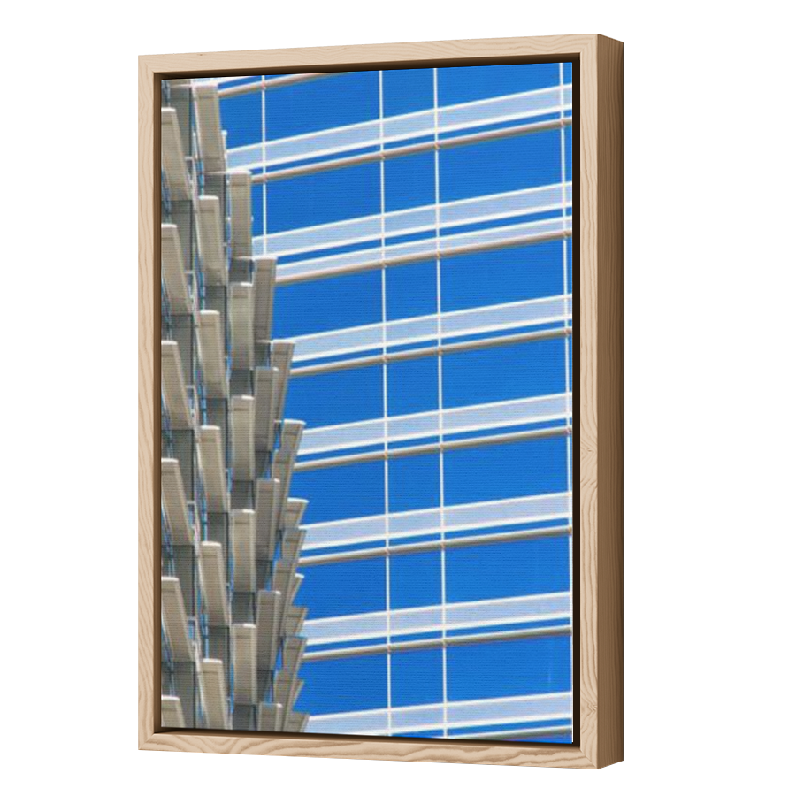 Thumbnail for Canvas - Wood Grain Floating Frame