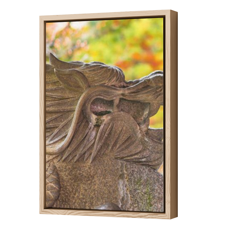 Thumbnail for Canvas - Wood Grain Floating Frame