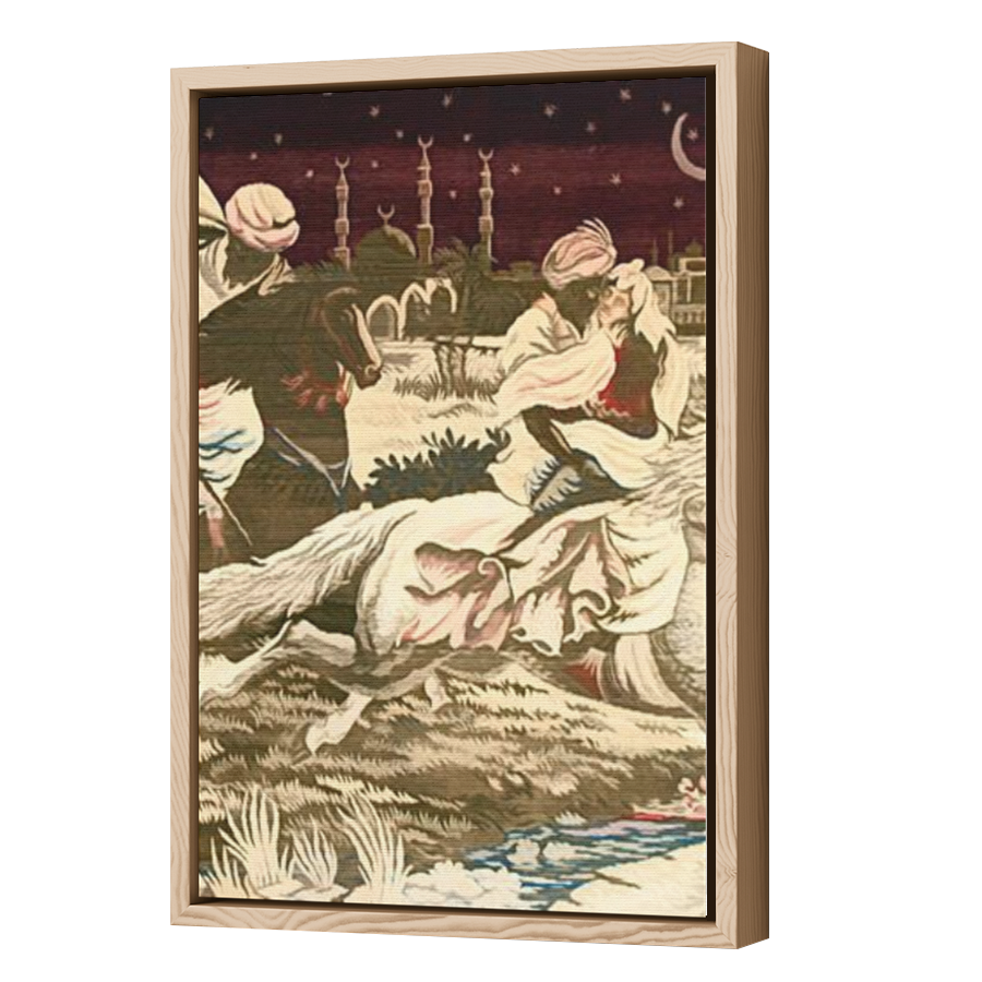 Thumbnail for Canvas - Wood Grain Floating Frame