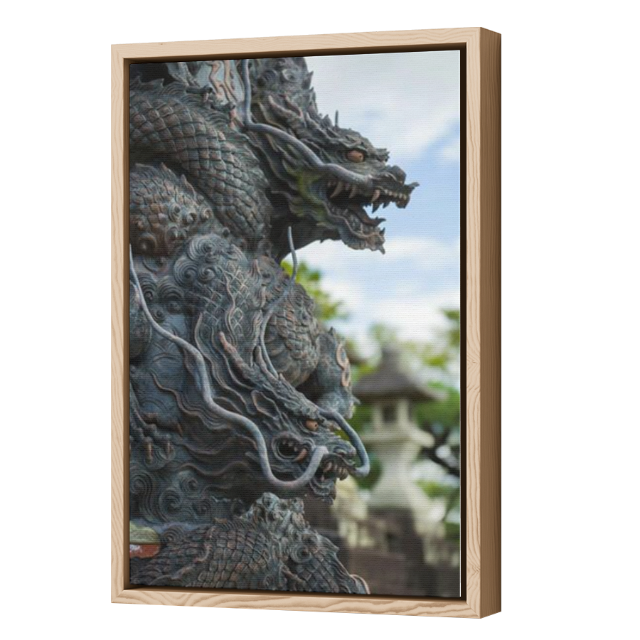 Thumbnail for Canvas - Wood Grain Floating Frame