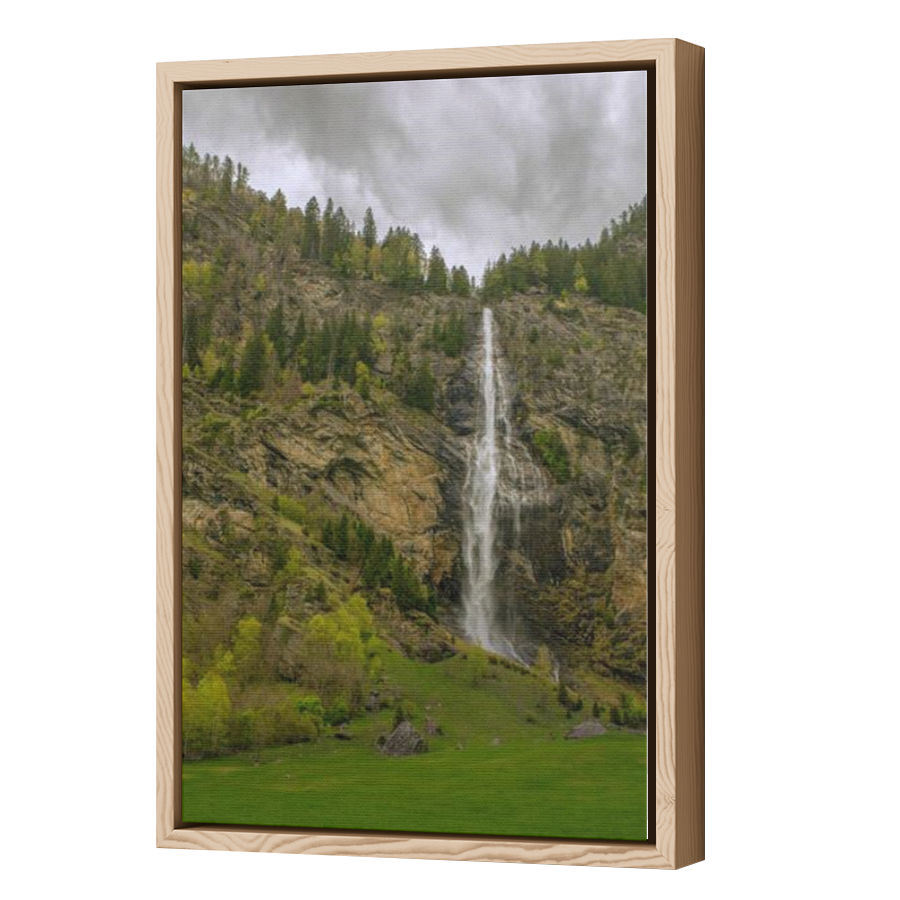 Thumbnail for Canvas - Wood Grain Floating Frame