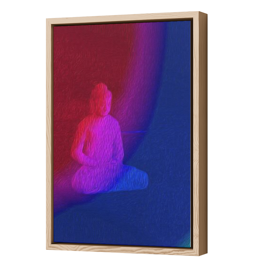 Thumbnail for Canvas - Wood Grain Floating Frame