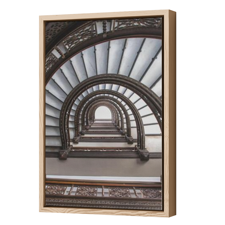 Thumbnail for Canvas - Wood Grain Floating Frame
