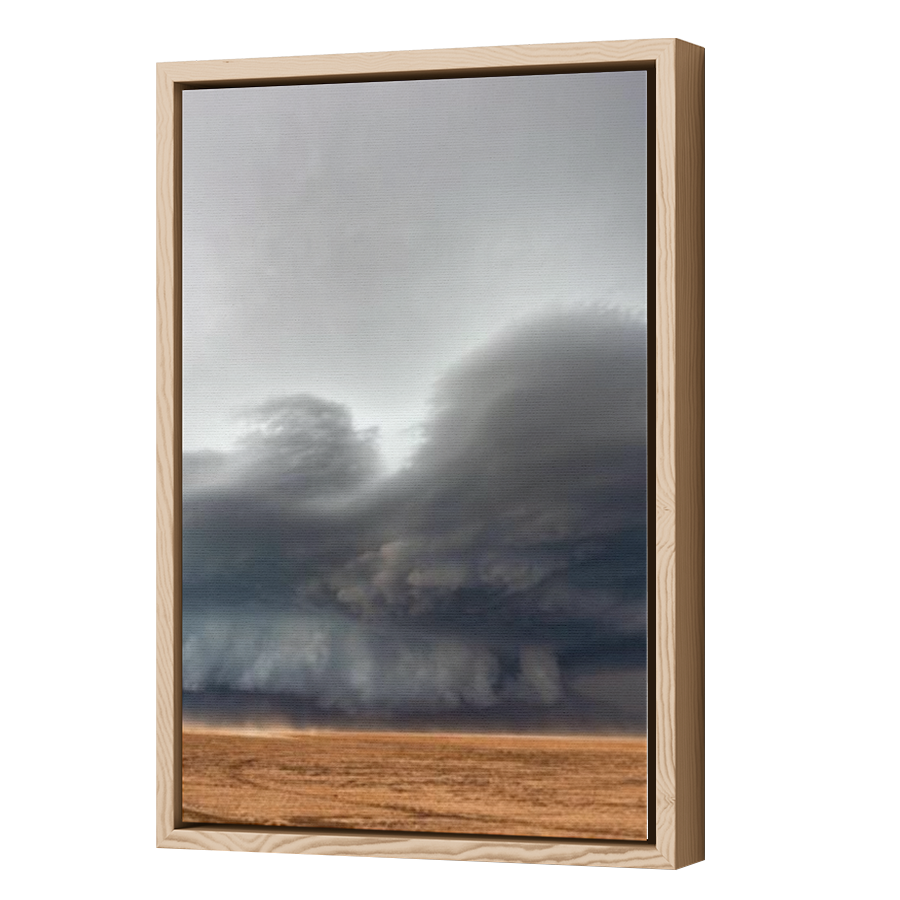 Thumbnail for Canvas - Wood Grain Floating Frame