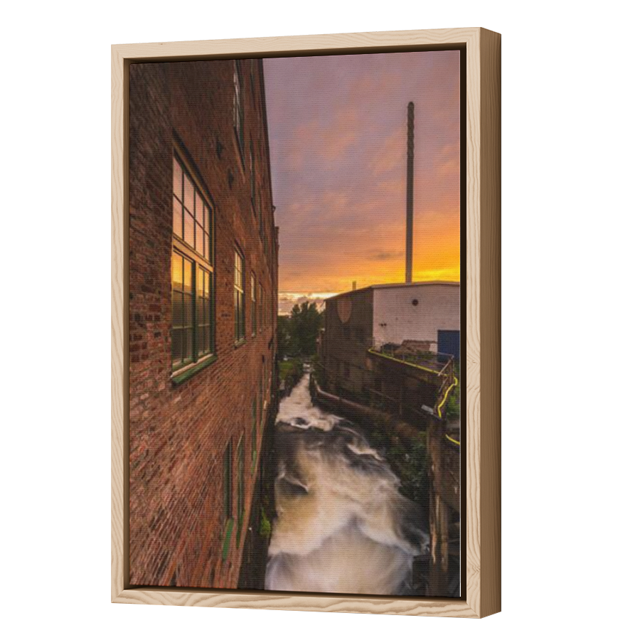 Thumbnail for Canvas - Wood Grain Floating Frame