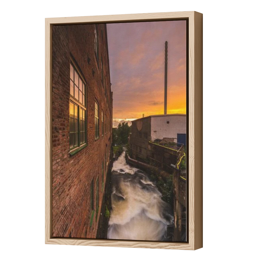 Thumbnail for Canvas - Wood Grain Floating Frame