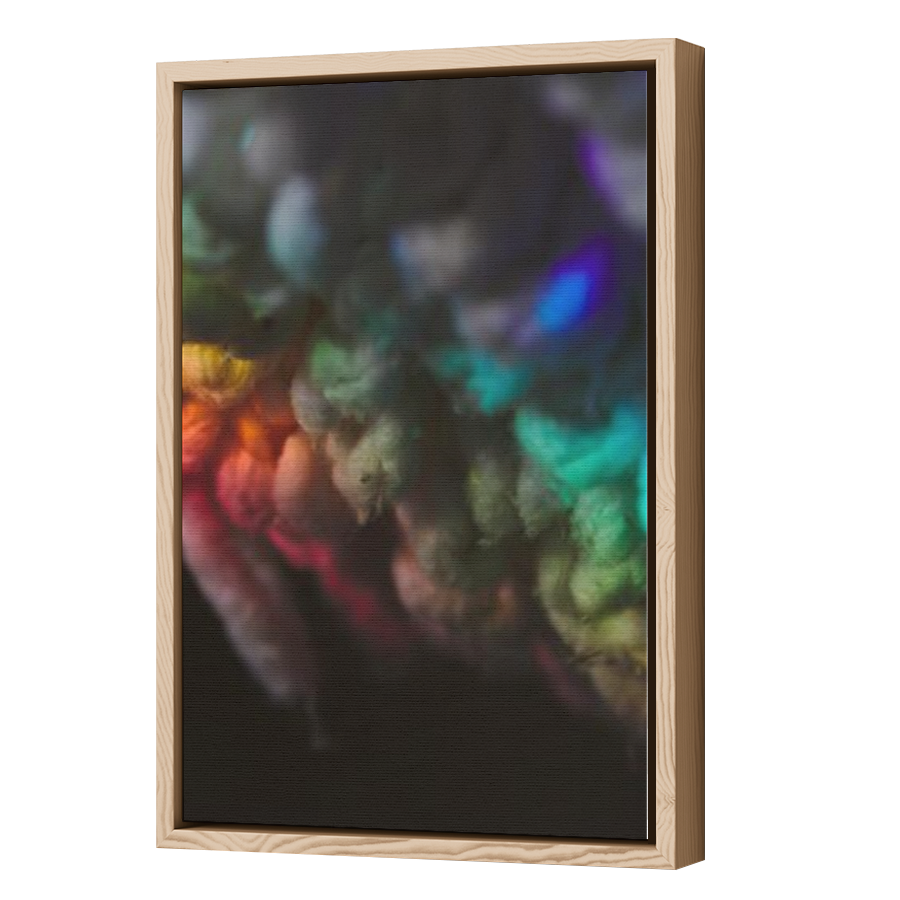 Thumbnail for Canvas - Wood Grain Floating Frame